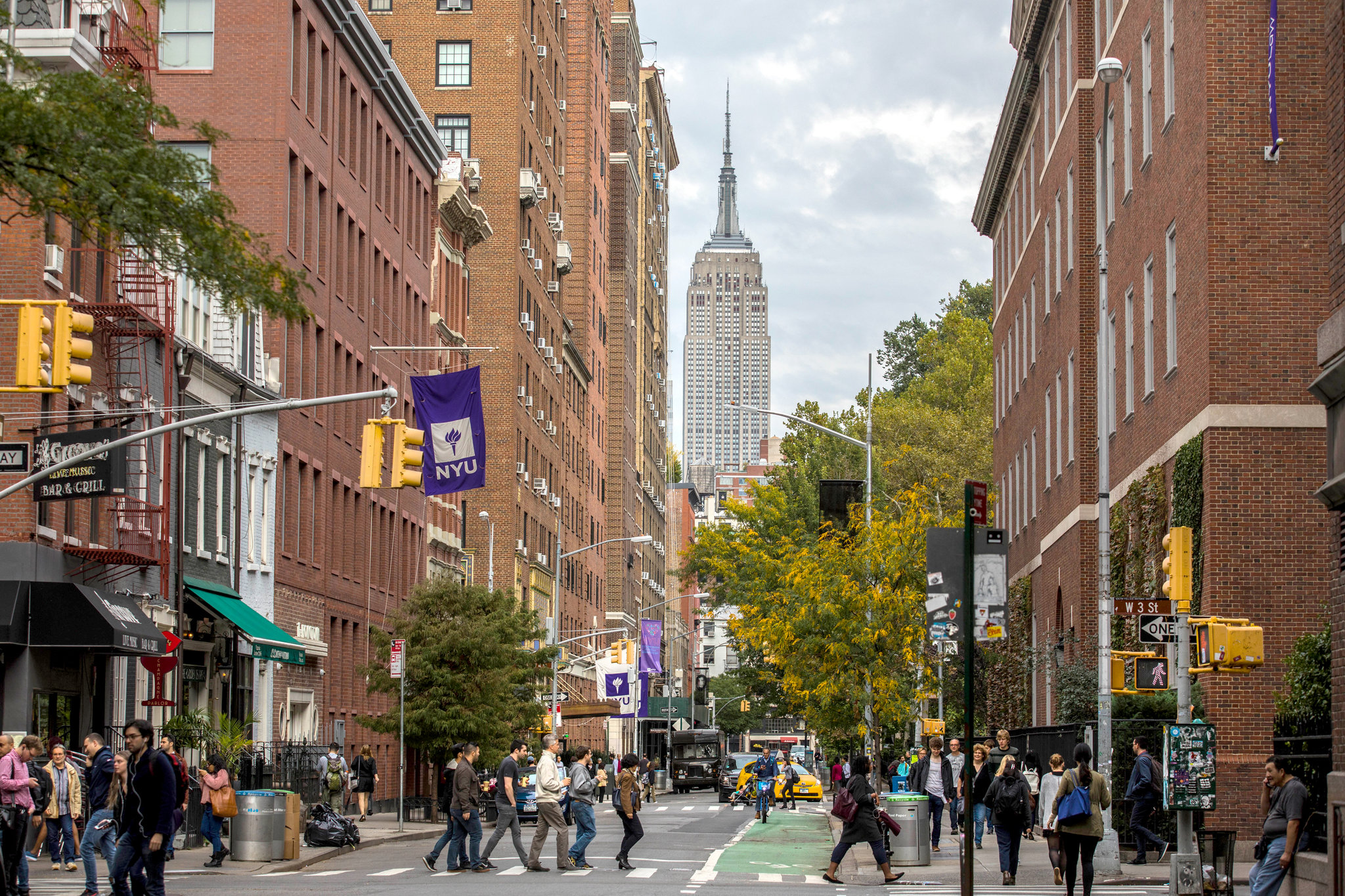 Greenwich Village neighborhood in Manhattan, NY