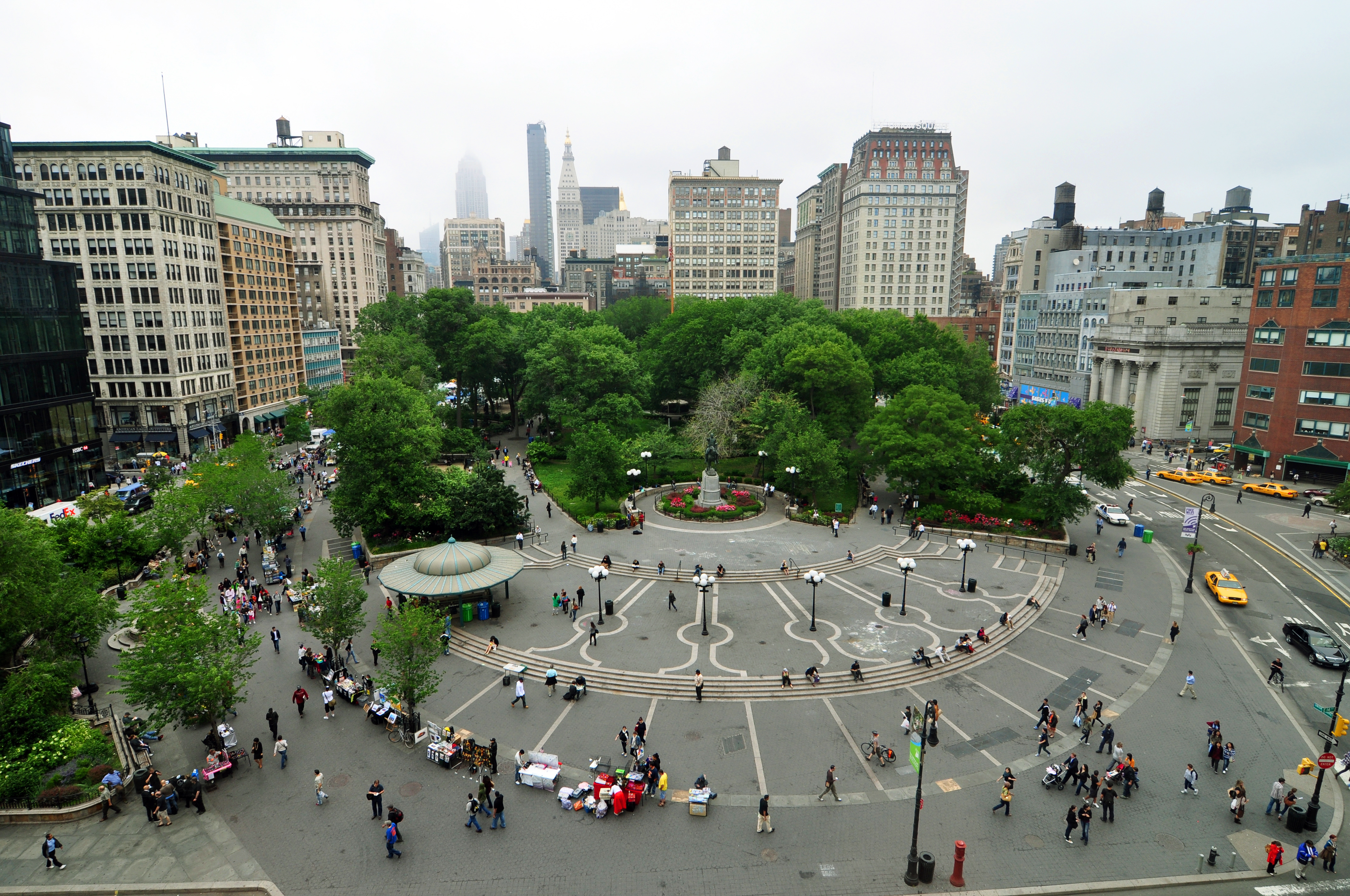 Union Square neighborhood in Manhattan, NY